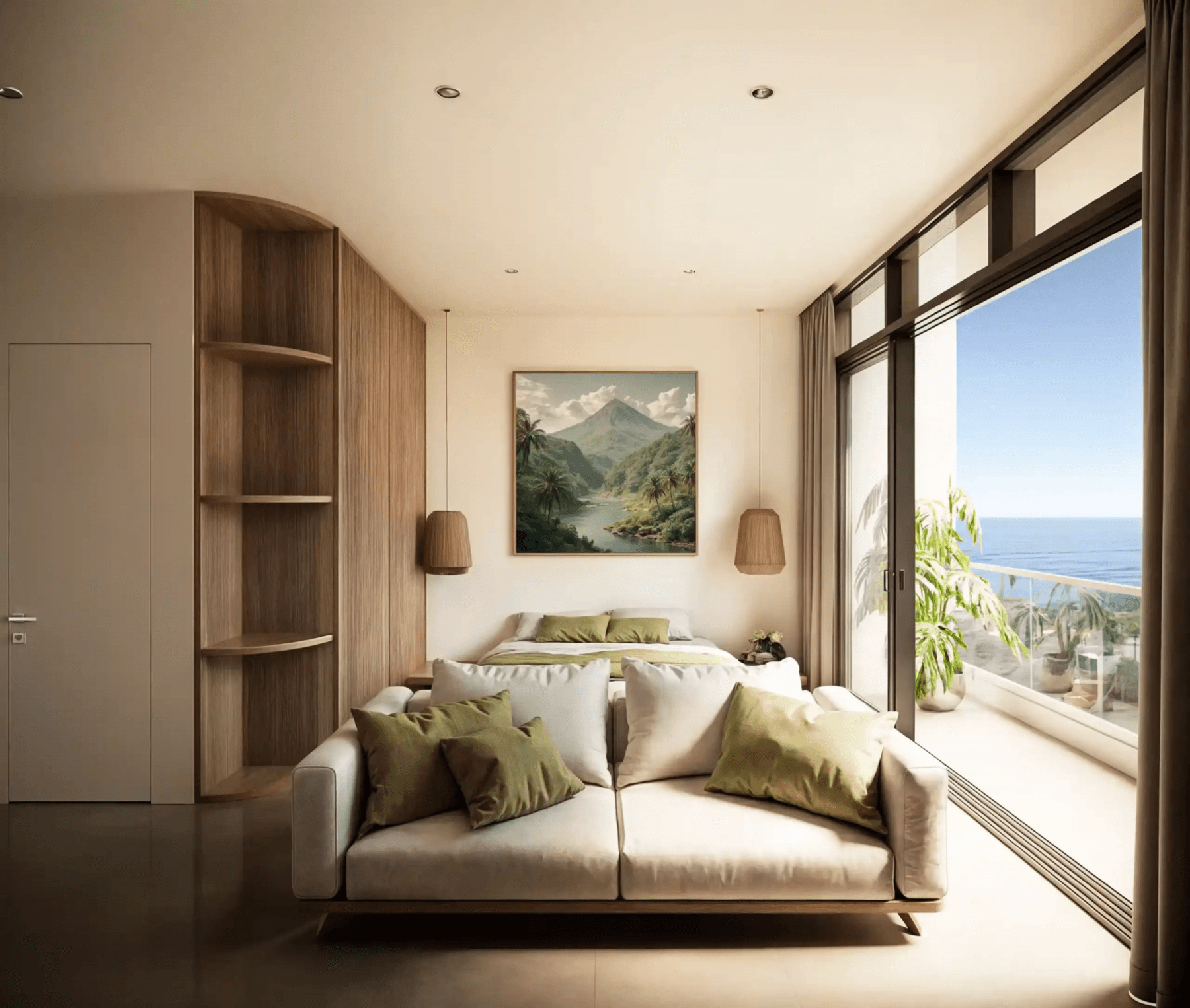 Green Village, studio, 32 m²
