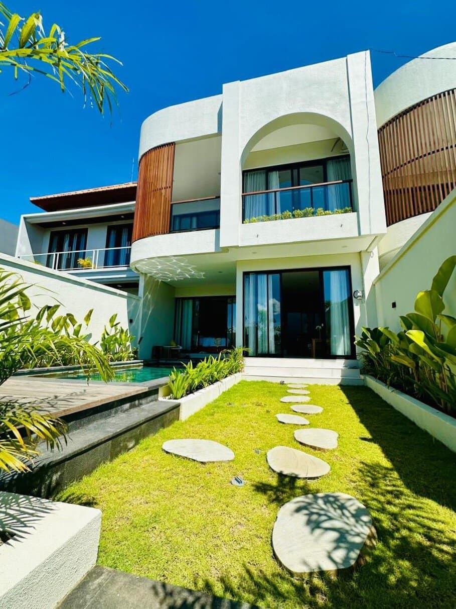 Santorini üslubunda parlaq villa, 3 yataq otağı, 180 m²