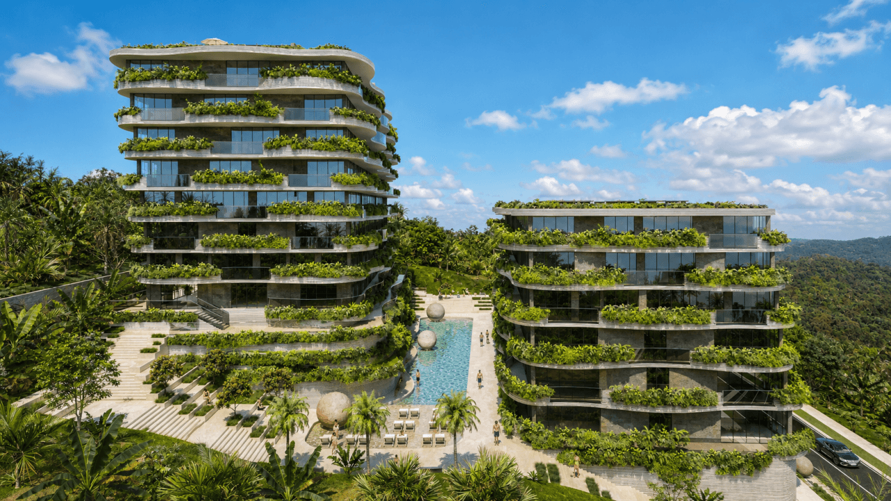 Appartement nabij Nai Harn met zeewaterzwembad, studio, 39 m²