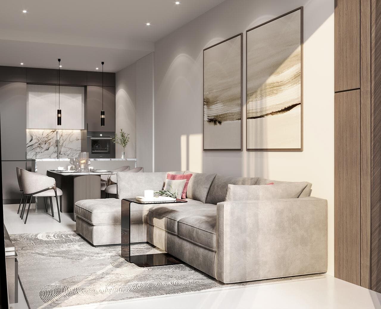Appartement in hotelresidentieformaat nabij Laguna en Layan Beach, 2 slaapkamers, 53,6 m²