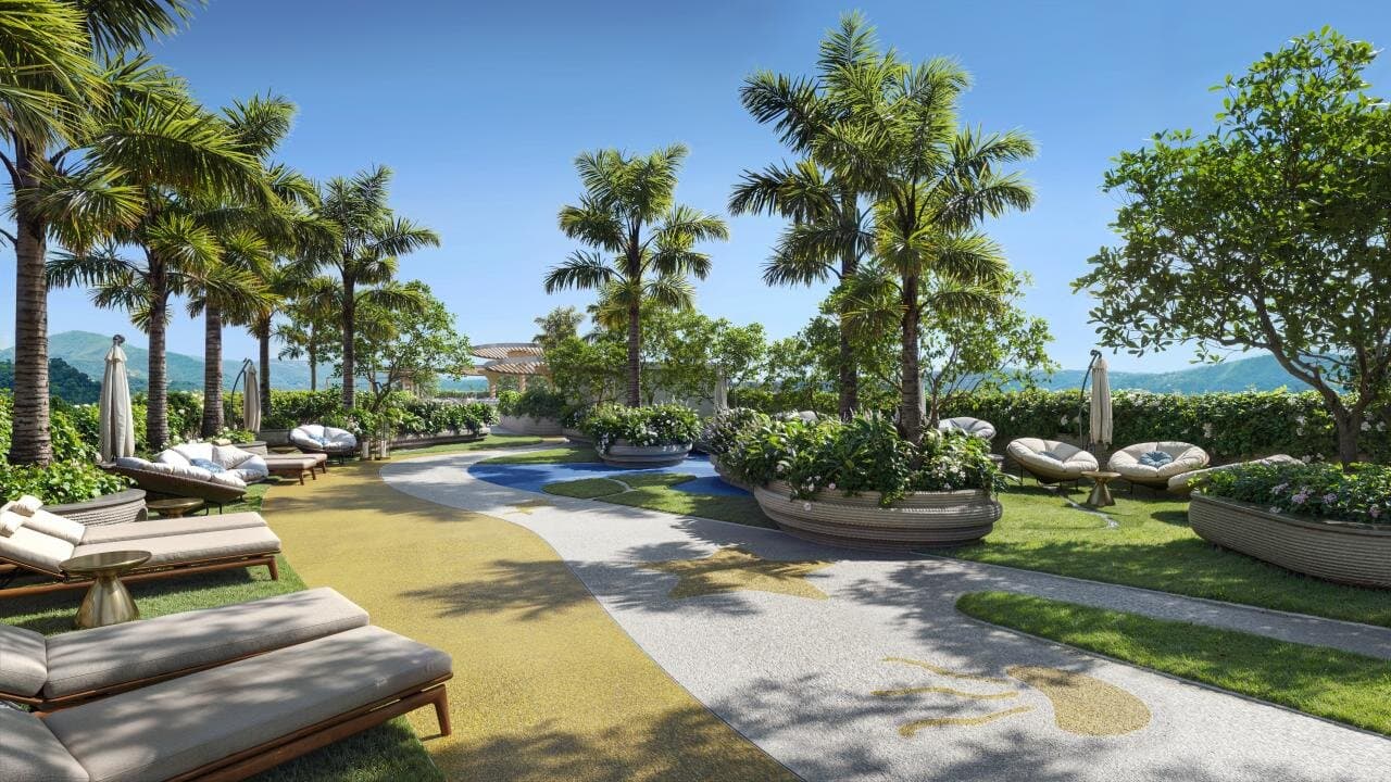 Appartement in hotelresidentieformaat nabij Laguna en Layan Beach, 2 slaapkamers, 53,6 m²