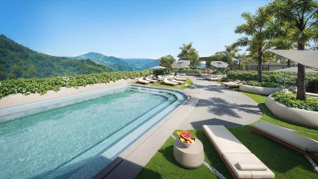 Appartement in hotelresidentieformaat nabij Laguna en Layan Beach, 2 slaapkamers, 53,6 m²