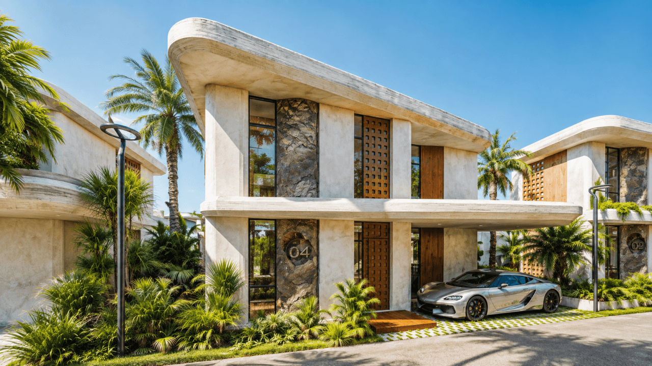 Willa rodzinna przy plaży Nai Harn, 2 sypialnie, 149 m²