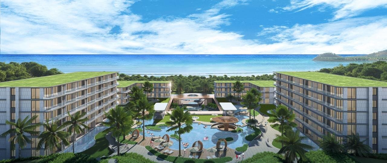 Appartement met panoramisch uitzicht op zee in Bang Tao, 1 slaapkamers, 43,95 m²