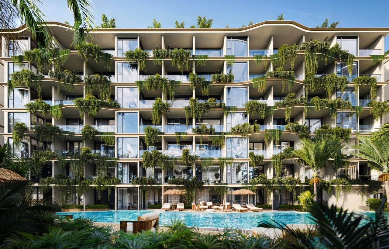 Appartement in hotelresidentieformaat nabij Laguna en Layan Beach, 2 slaapkamers, 53,6 m²