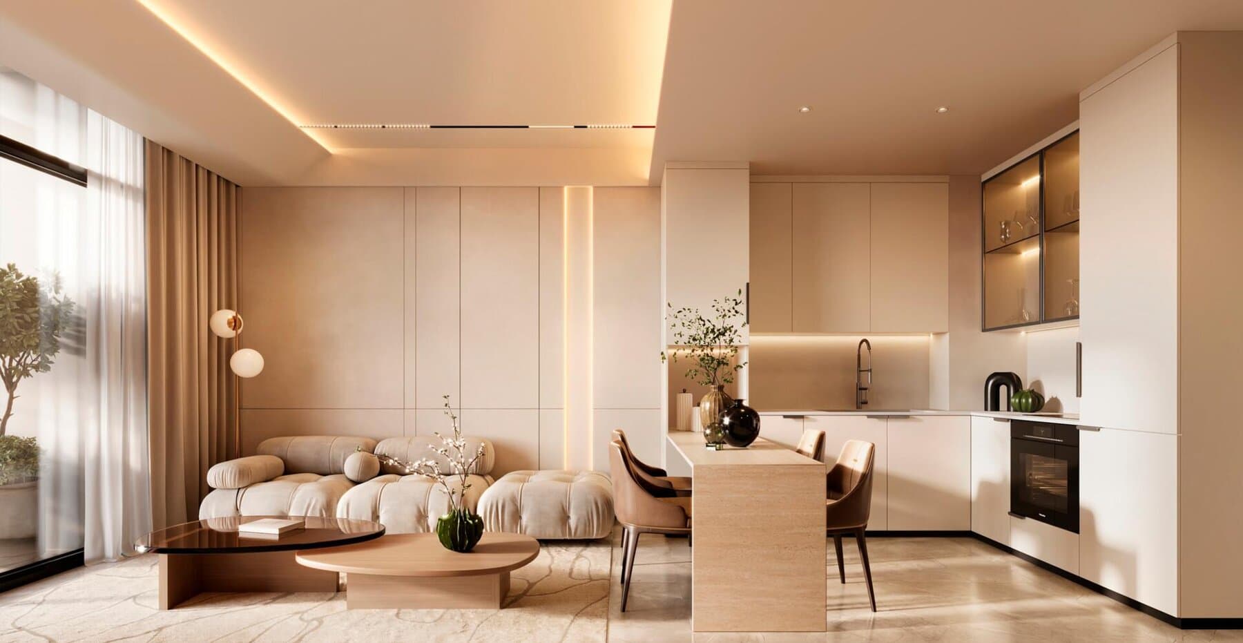 Oasis Residences, 3 BR, 124 m²