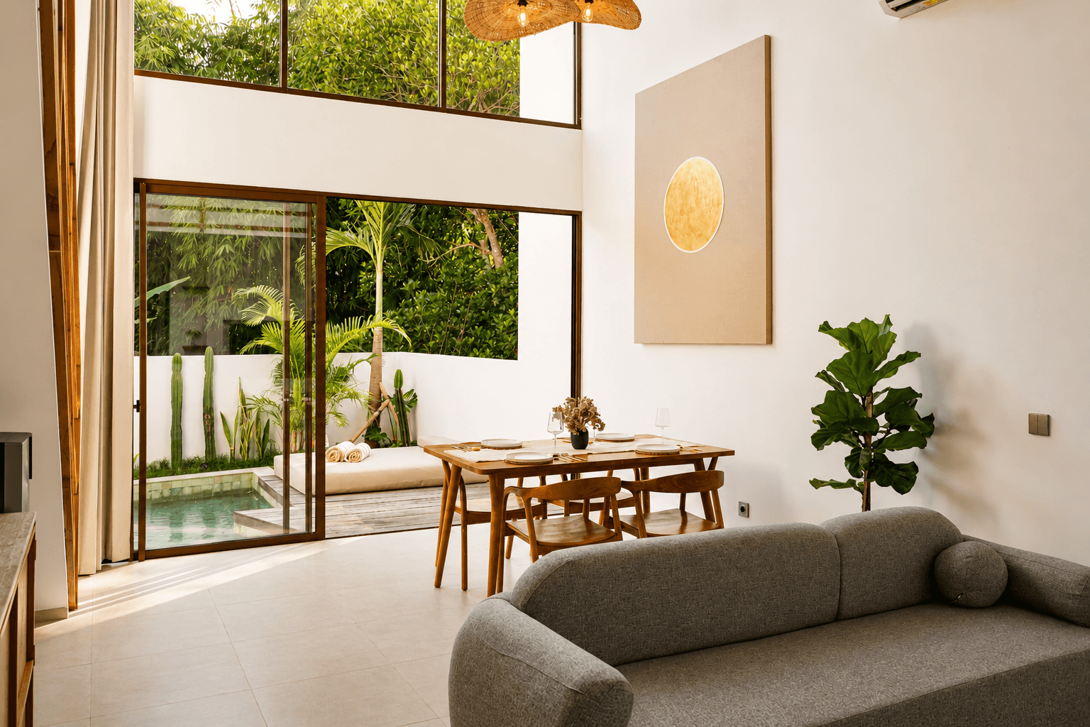 Residenza moderna nella zona di Pererenan!, 1 camera da letto, 61 m²
