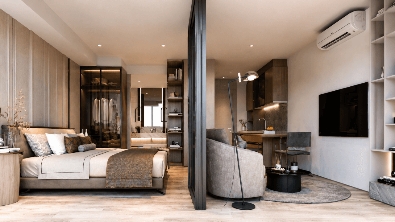 Apartment 5 Minuten vom Karon Beach entfernt!, 1 Schlafzimmer, 30 m²