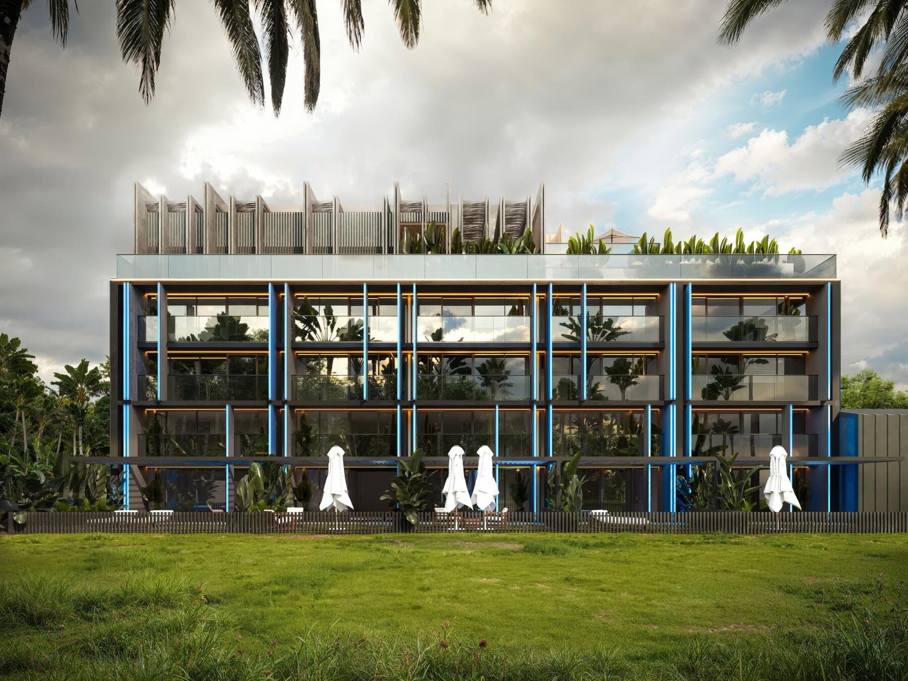 Villa in einem stilvollen Projekt auf Bali in der Gegend von Bukit, 1 Schlafzimmer, 100 m²