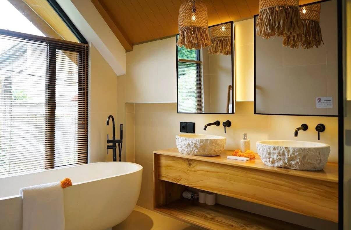 Moderne Villa mit Blick auf die Reisterrassen in Ubud!, 2 Schlafzimmer, 117 m²