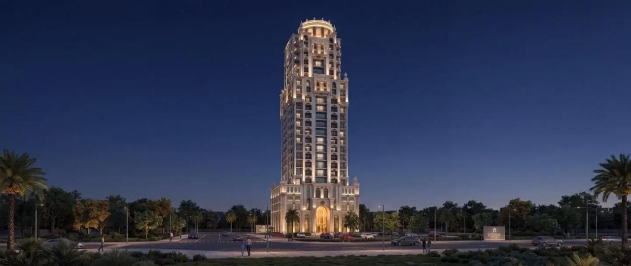Готовые апартаменты Trace Park с балконами и террасами в Jumeirah Village Circle, 1 BR, 48 m²