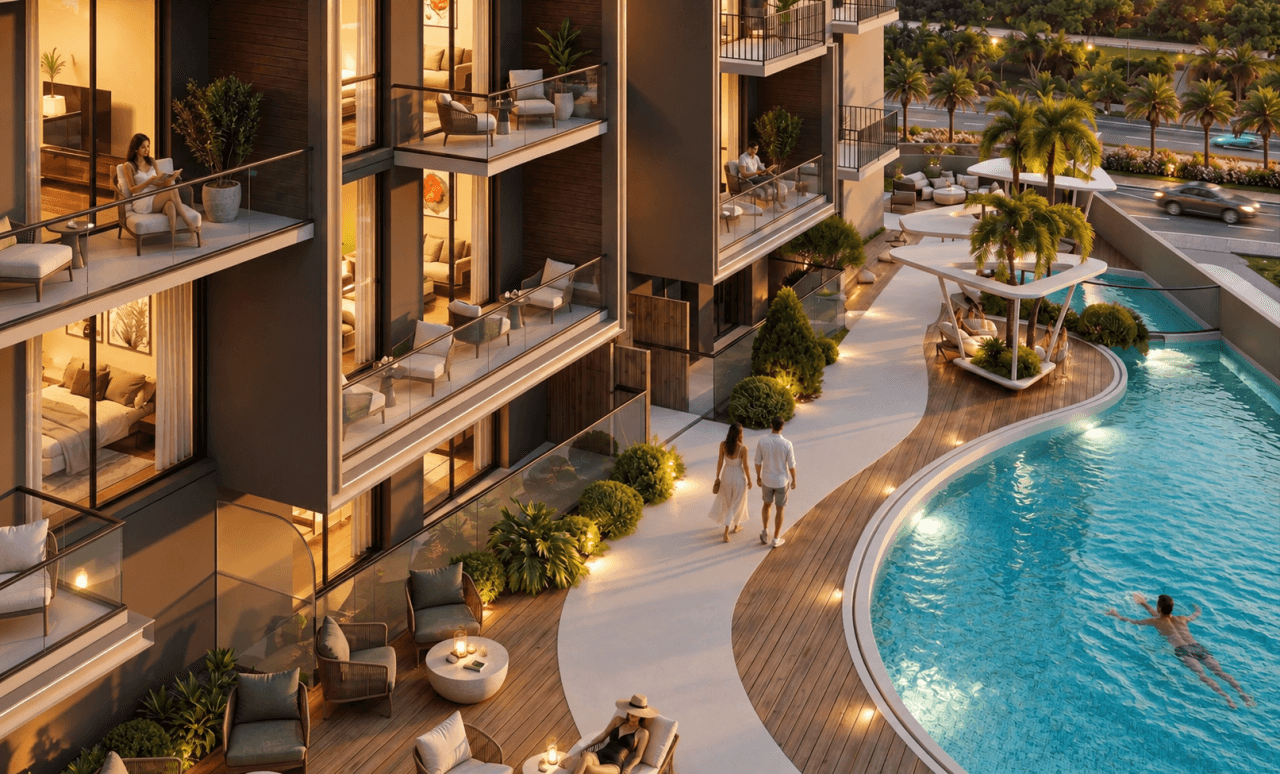 Апартаменты с видами на зеленые ландшафты Jumeirah Golf Estates!, studio, 35 m²